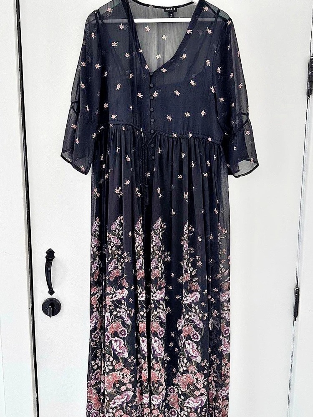 Torrid Flutter Sleeve Tiered Maxi Dress